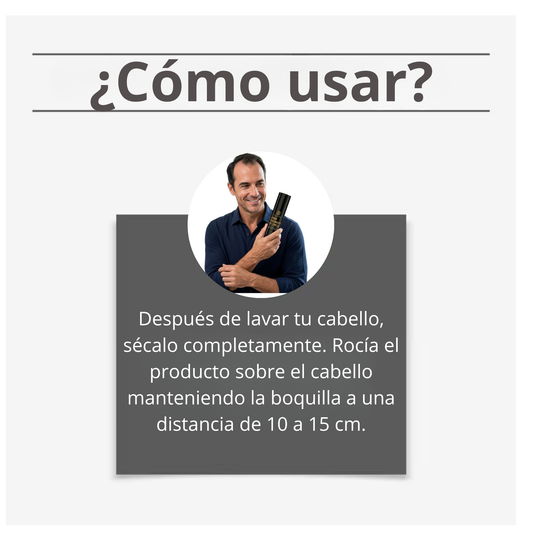 Spray para el crecimiento del cabello