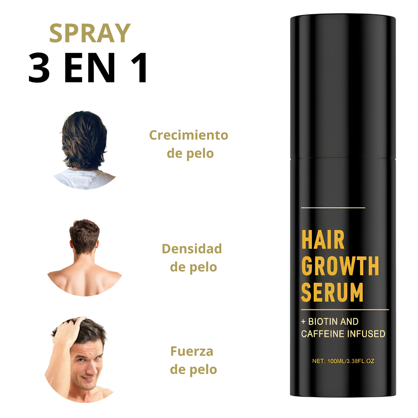 Spray para el crecimiento del cabello